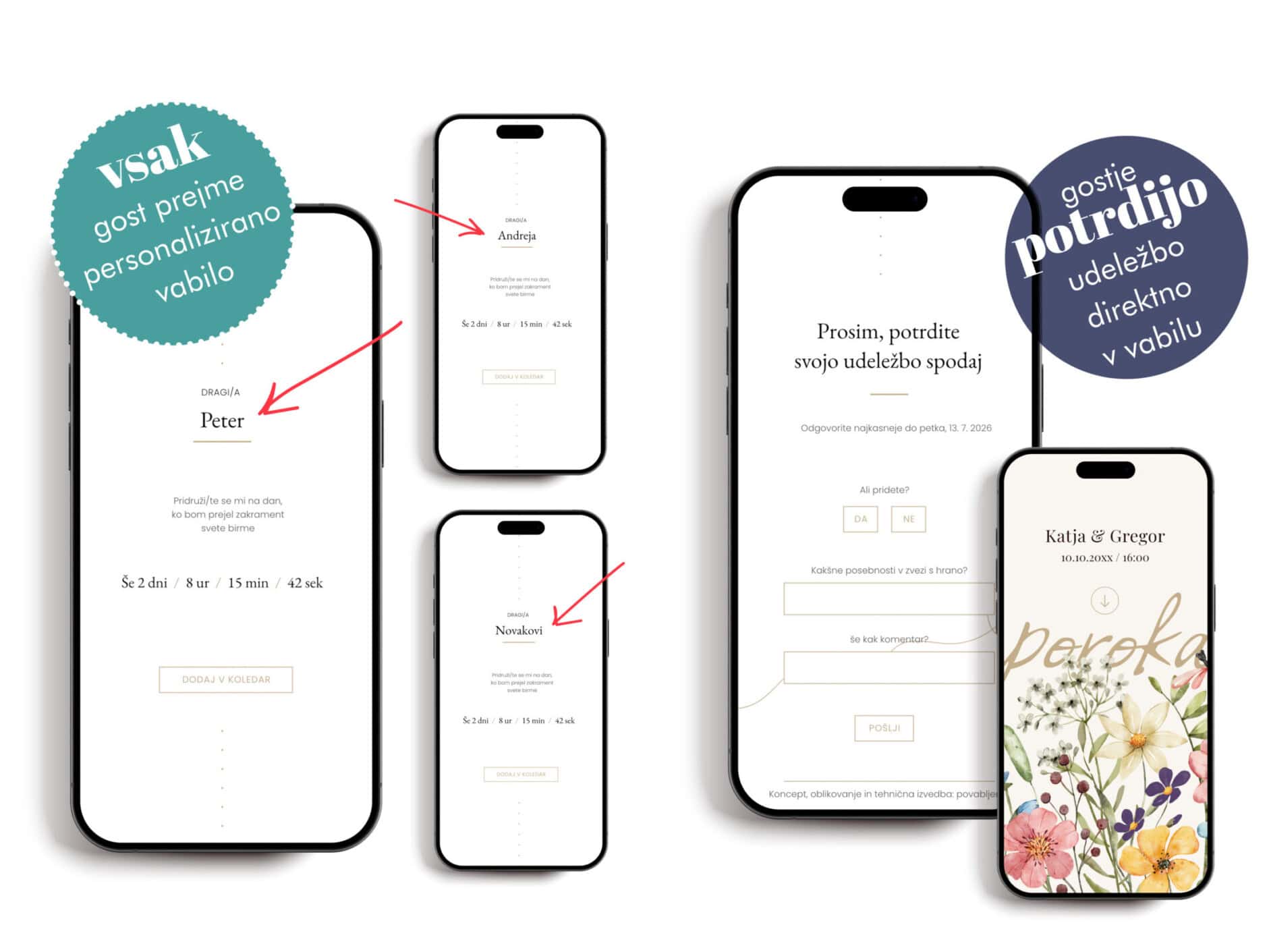 Personalizirana digitalna poročna vabila Personalizirana digitalna poročna vabila